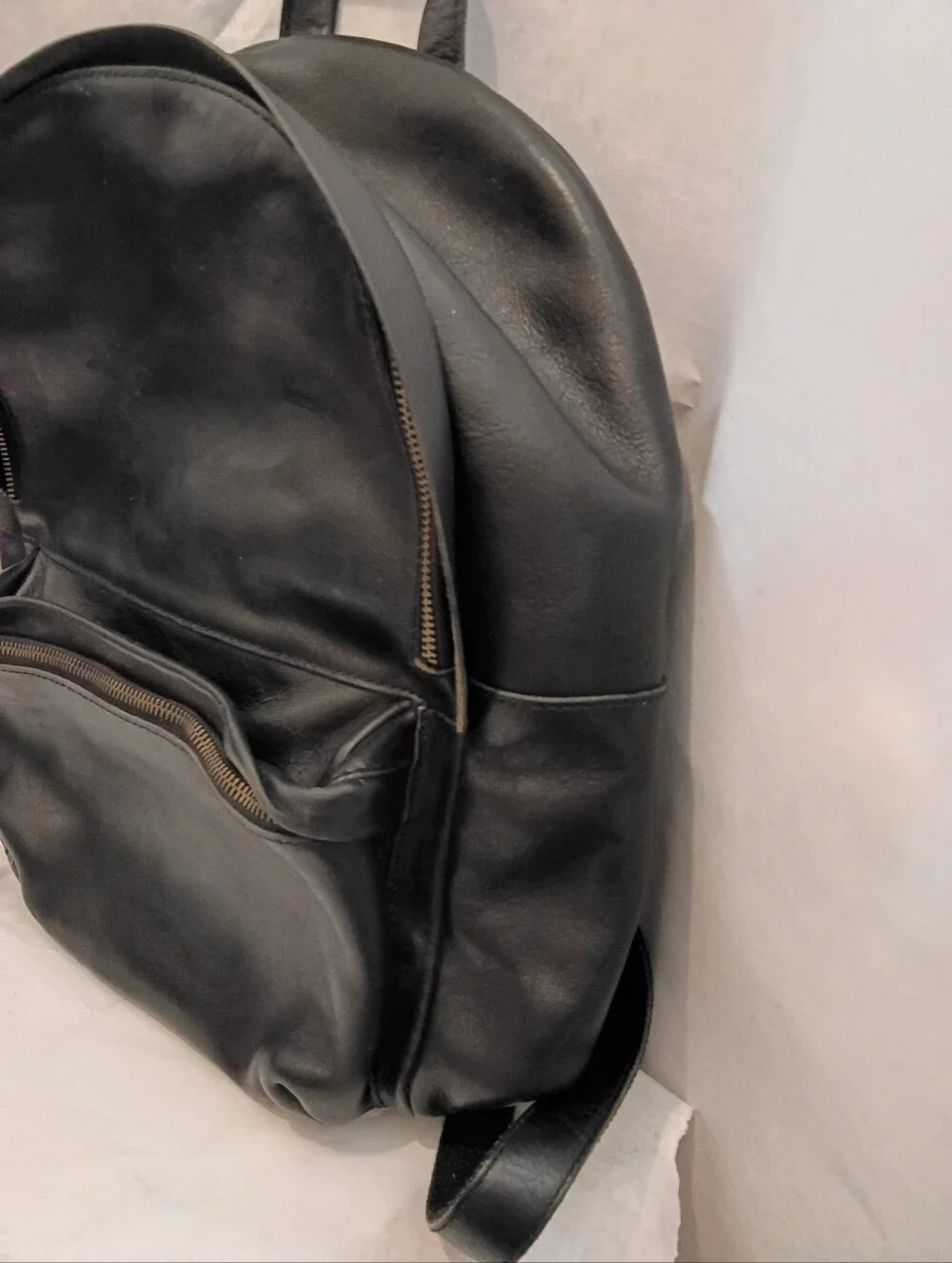 Madewell The Lorimer backpack, black leather